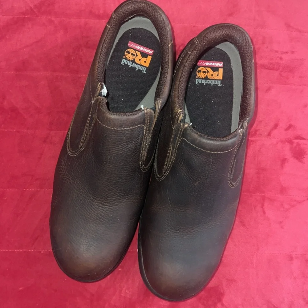 Timberland PRO Men's, Camel Brown, Alloy Toe, EH, Slip On. Size 14. Like new.